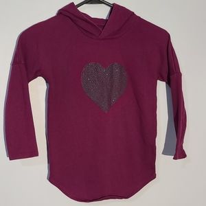 Derek Heart Girls Purple Hoodie